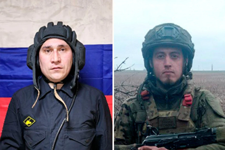 Гвардии младший сержант Альберт Зинатуллин и гвардии рядовой Алексей Козлов