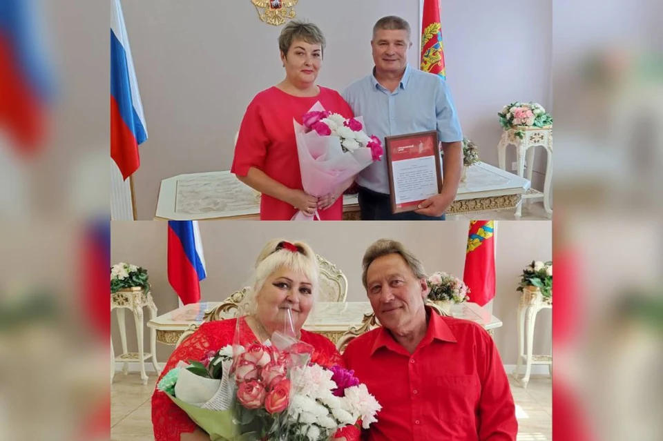 Супруги из Балахтинского района отметили 40 лет семейной жизни. Фото: краевое Агентство ЗАГС