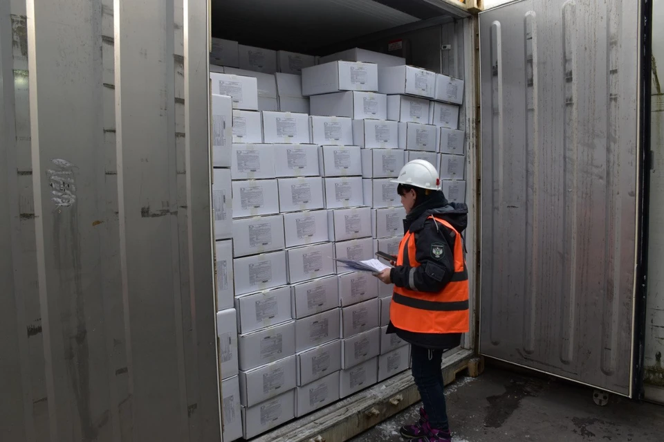 Продукция прибыла в расфасовке по 650 килограммов. Фото: Россельхознадзор