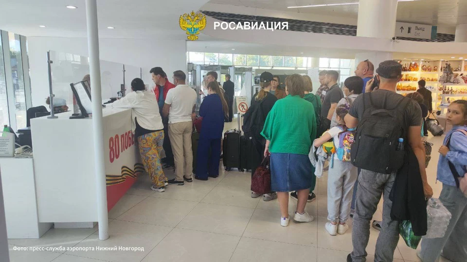 26 рейсов из Нижнего Новгорода были отменены из-за ограничения полетов. Фото: пресс-служба аэропорта Нижнего Новгорода