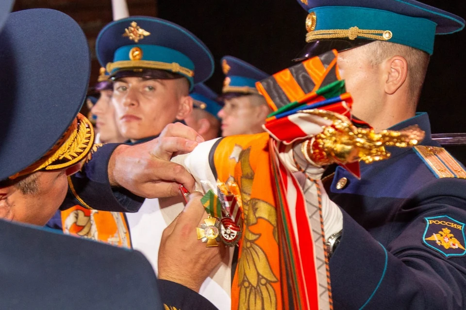 Орден Александра Невского вручили Новороссийской гвардейской горной дивизии ВДВ Фото: Минобороны РФ