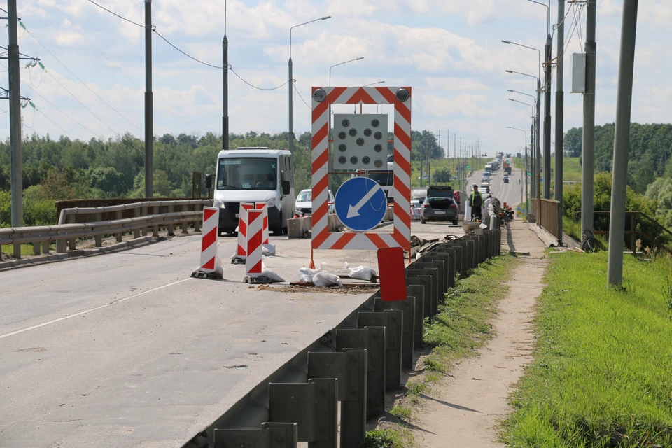 В Туле приступили ко второму этапу ремонта асфальта на мостах Калужского шоссе