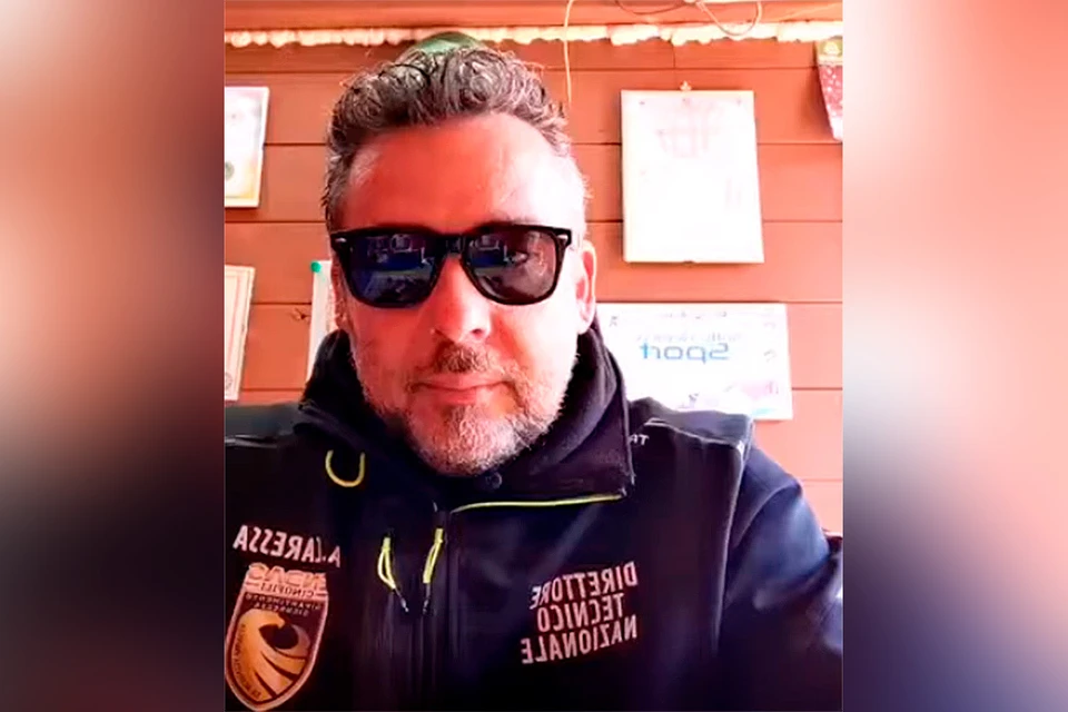 Кинолог Арканджело Каресса, инструктор Бруно. Фото: кадр youtube/Arcangelo Caressa