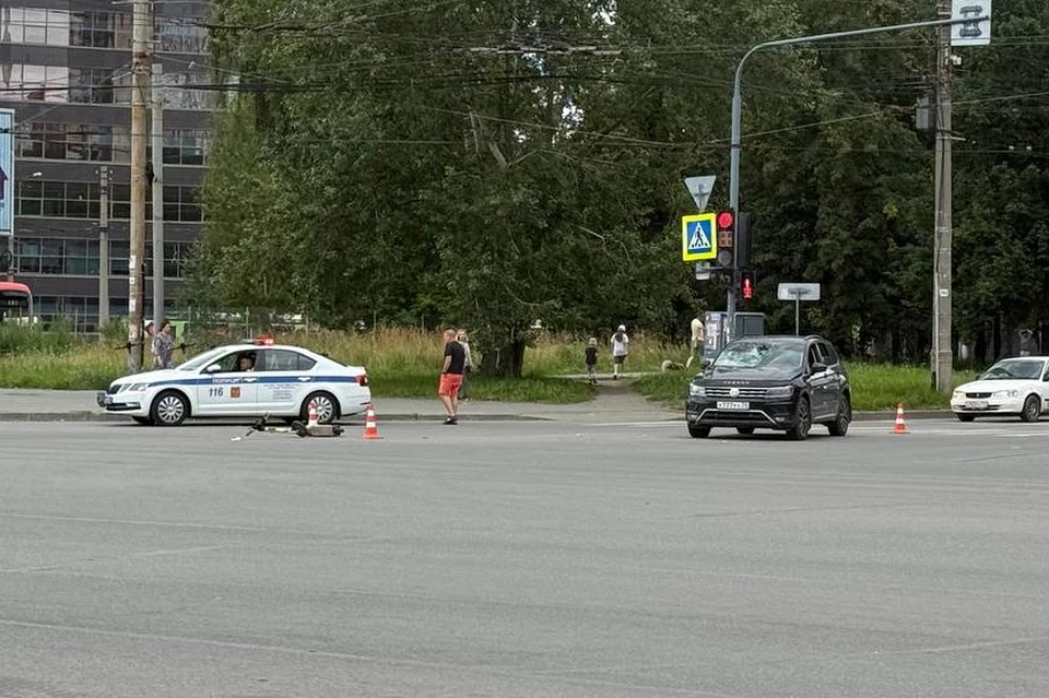 Фото с места ДТП.