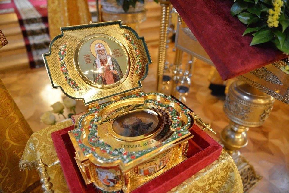На Кубань привезли мощи святителя Тихона Фото: пресс-служба администрации Краснодарского края
