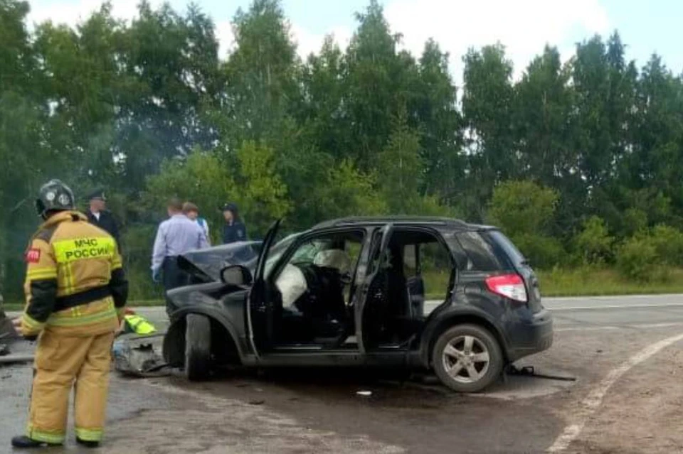 На трассе Новосибирск - Павлодар в ДТП с иномарками погибли семь человек. Фото: МВД Новосибирской области