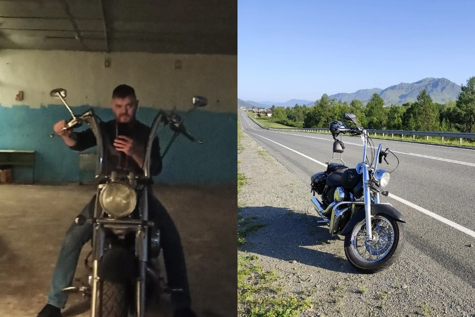 Вячеслав Горбатенко на Honda Shadow ночью врезался в стоящую на обочине фуру. Фото: личная страница в VK