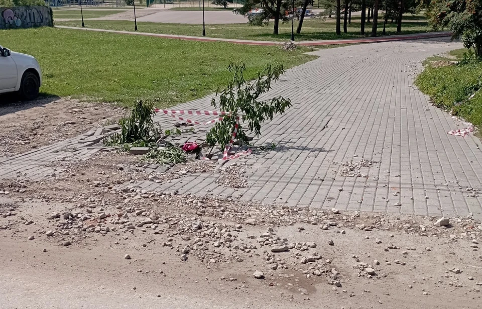 Фото с места происшествия.