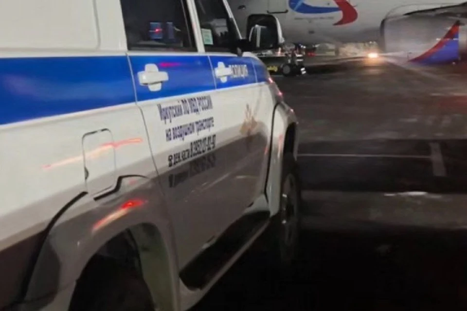 В аэропорту Иркутска задержали троих пассажиров, которые устроили дебош на борту. Фото: Восточно-Сибирское ЛУ МВД России на транспорте