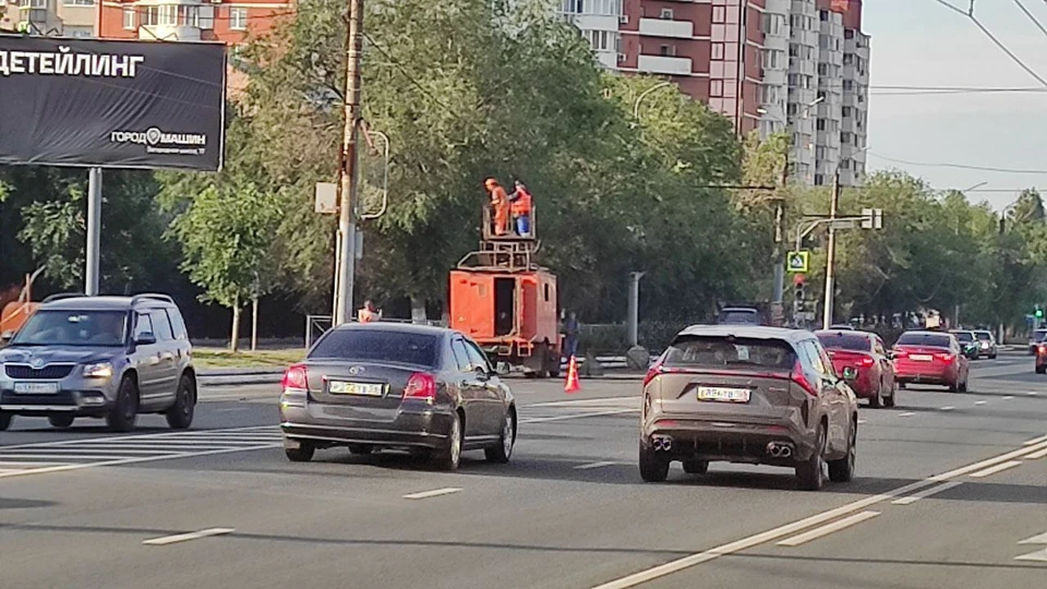 Движение на участке было восстановлено. Фото: мэрия Оренбурга