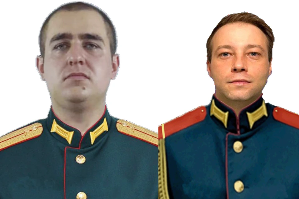 Младший лейтенант Сергей Ващейкин и Ефрейтор Олег Хомяков