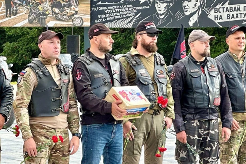Байкеры из Кузбасса доставят гуманитарную помощь в Горловку. Фото: Администрация Горловки