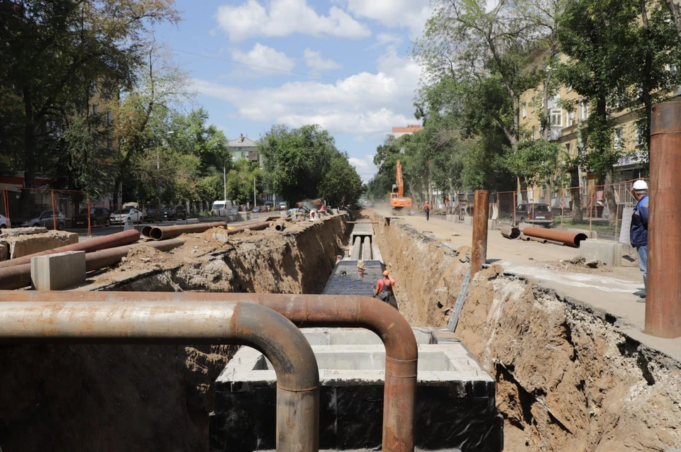 На следующем этапе заменят трубопровод под улицей Аэродромной