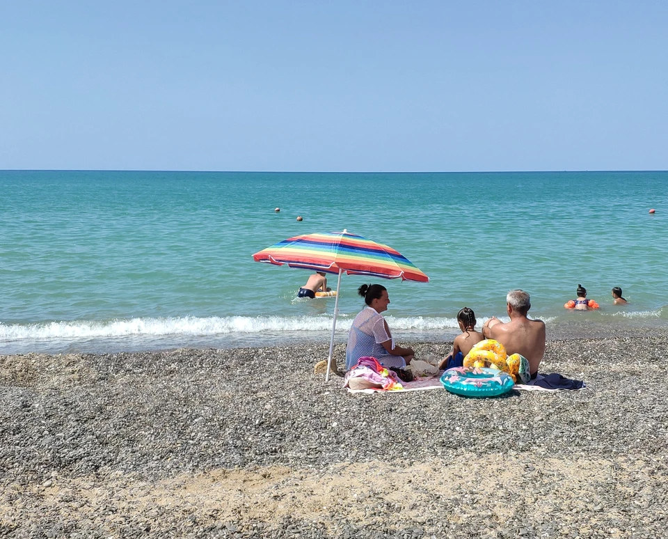 В Крыму очень теплое море