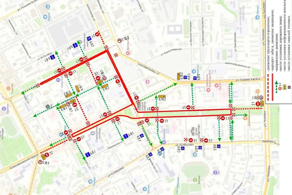 Схема: Первое Пермское Беговое | permrun.ru