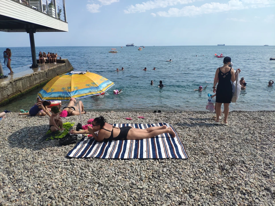 В Крыму очень теплое море