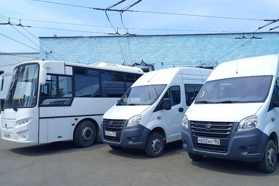 Автобусный парк Макеевки пополнился шестью новыми автобусами. Фото: ТГ/Ключаров