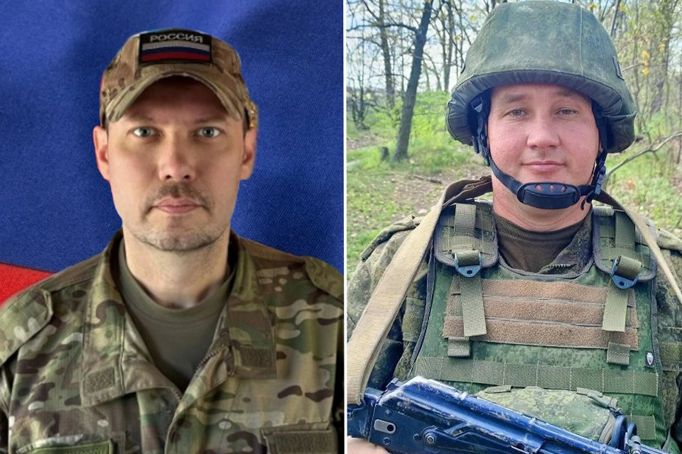 Рядовой Олег Максимовских и Гвардии младший сержант Алексей Бахмутский