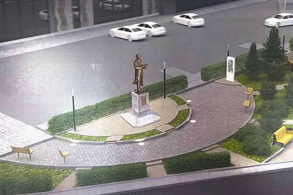 В Новосибирске начали устанавливать памятник профессору Лыщинскому. Фото: пресс-служба НГТУ НЭТИ