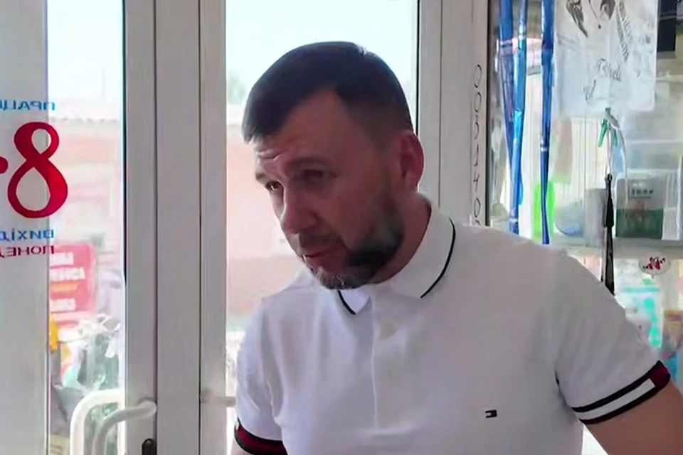 Пушилин побывал на двух рынках в Донецке. Фото: ТГ/Пушилин