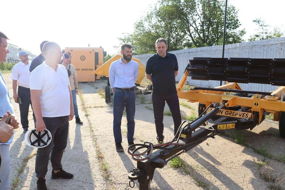 Куликов побывал на производственных предприятиях Запорожской области. Фото - тг-канал Евгения Балицкого