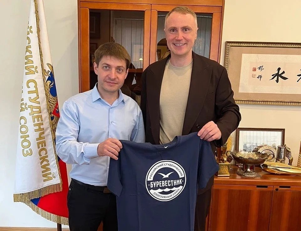 Дмитрий Беспалов (слева) и Сергей Крюков создадут спортивный кластер в Твери. Фото: Российский студенческий спортивный союз