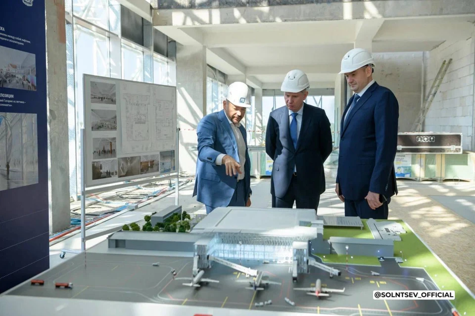 Солнцев и Решетников побывали в аэропорту Оренбурга.