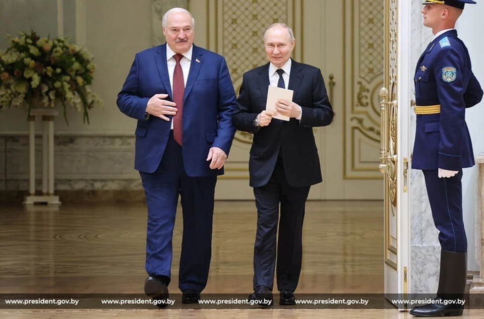 Путин поздравил Лукашенко с днем рождения. Фото: архив president.gov.by.