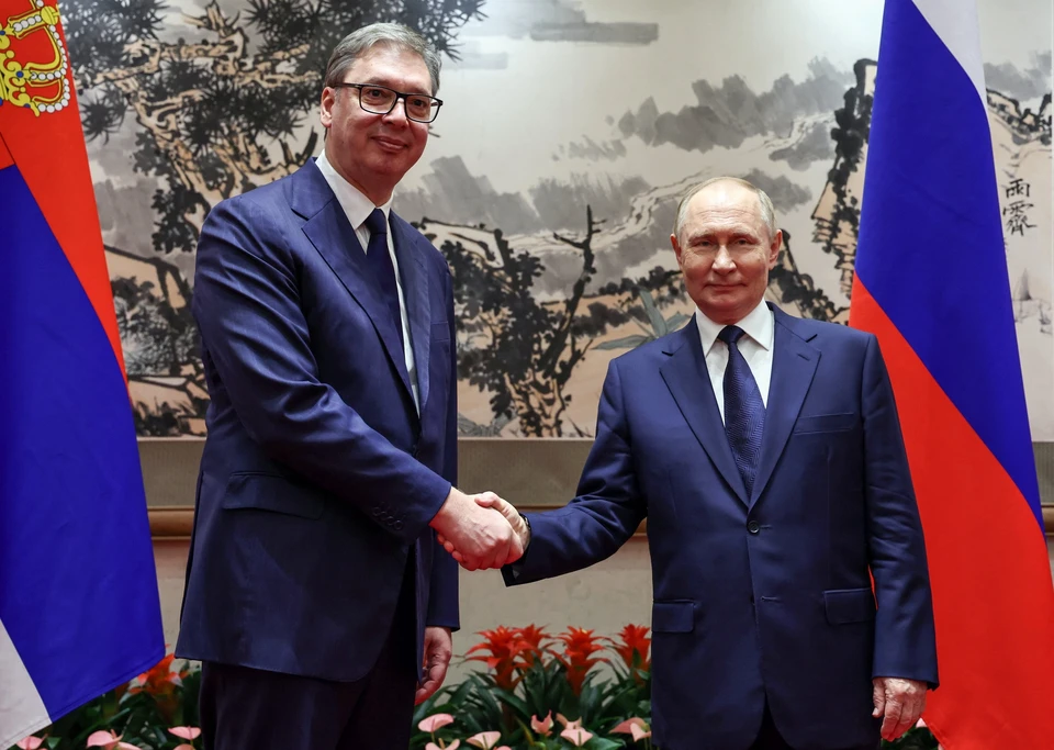 Песков заявил, что встреча Путина с Вучичем проходила в доброй обстановке