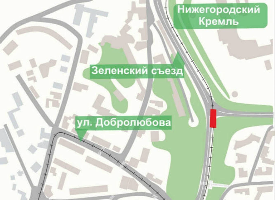 Движение транспорта ограничат на участке Зеленского съезда в Нижнем Новгороде. Фото: пресс-служба администрации города.