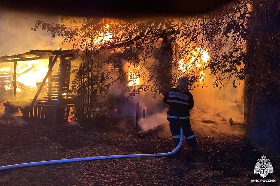 Подворье уничтожено огнем.