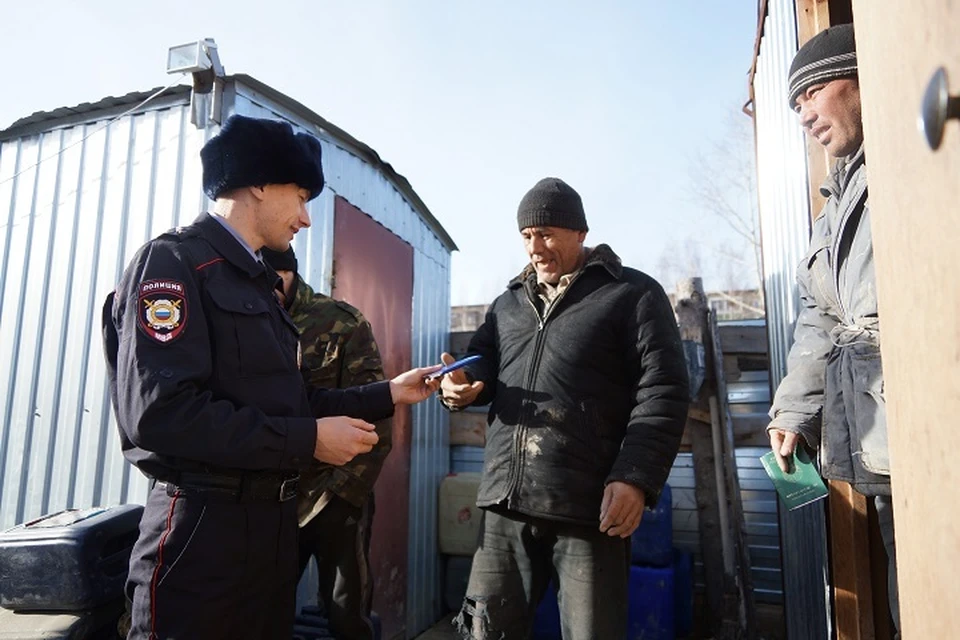 За неделю сотрудники полиции составили 124 административных протокола за нарушение миграционного законодательства