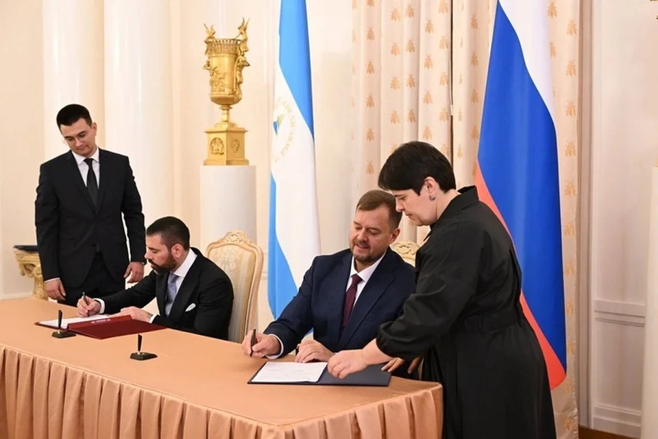 Никарагуа и Запорожская область подписали соглашение о сотрудничестве. Фото: тг-канал Евгения Балицкого