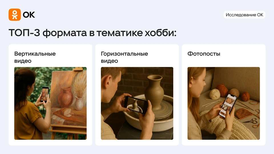 Большинство опрошенных интересуются прикладными хобби. Это направление занимает третье место по популярности после спорта и садово-дачных работ. Фото: ОК.