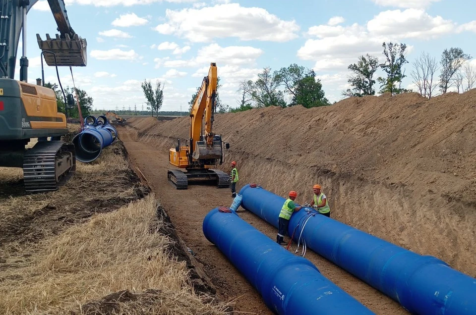 На сегодняшний день уже проложены 11 из 17 километров трубопровода. Фото: Фонд развития территорий