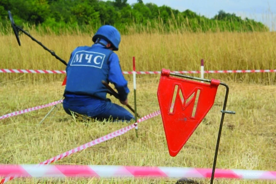 В ДНР саперы МЧС за сутки уничтожили более 100 взрывоопасных предметов. Фото: МЧС России по ДНР