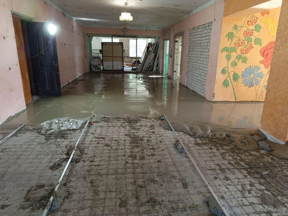 В доме культуры делают капитальный ремонт. Фото - тг-канал администрации Мелитополя