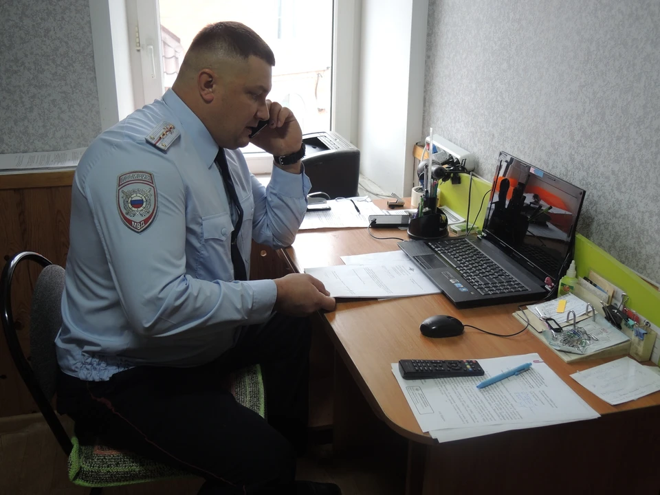 Самый народный участковый Владимирской области-2023 Алексей Клочанюк на рабочем месте