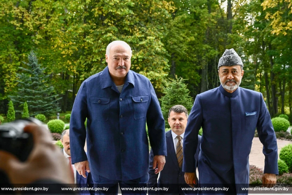 Стали известны детали встречи Лукашенко с султаном Омана. Фото: телеграм-канал «Пул Первого».