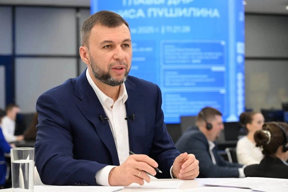 Пушилин сообщил, что в ДНР продолжают возвращать мирную жизнь на освобожденные территории. Фото: Сайт Главы ДНР