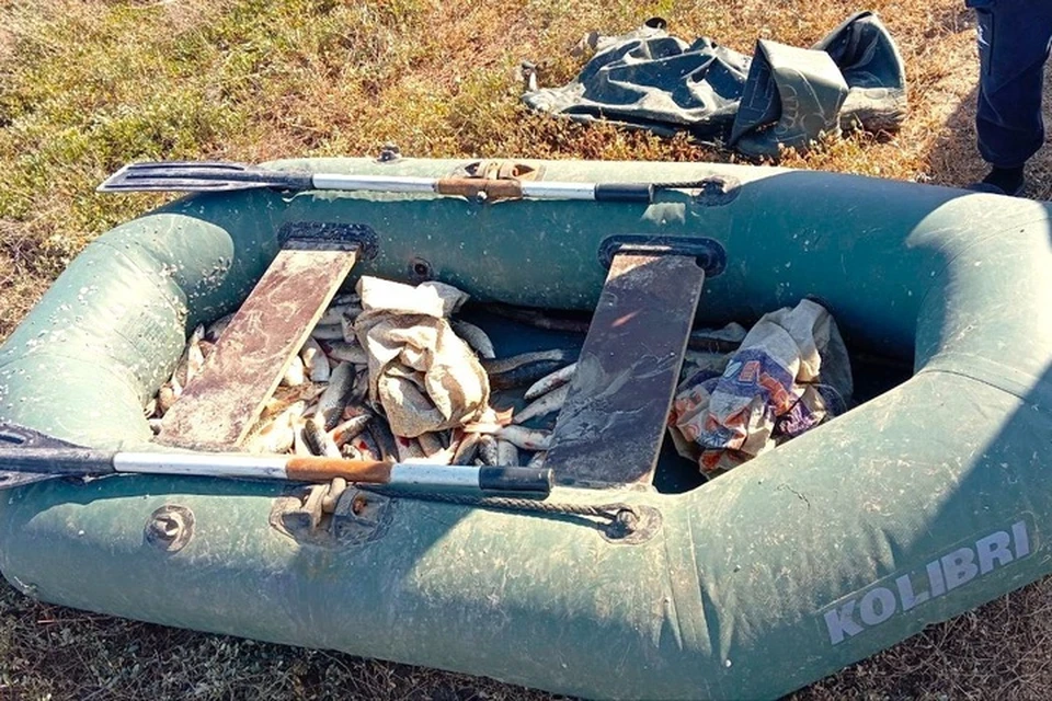 На Азовском море поймали браконьера. Фото: управление транспортной полиции МВД России по Южному федеральному округу