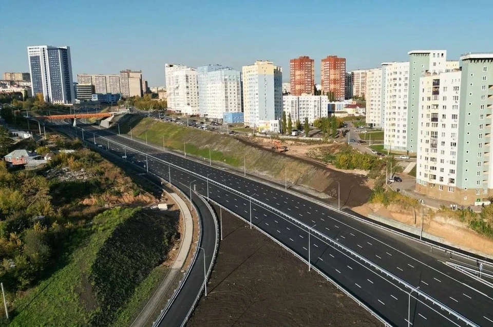 Дорожные работы на уфимской улице Пугачёва выходят на финишную прямую. Фото: мэрия Уфы.