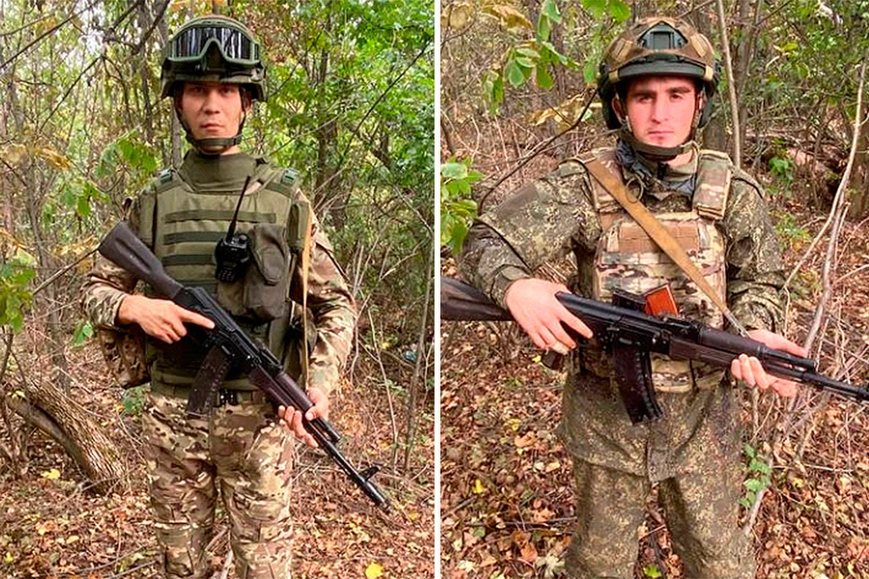 Рядовой Егор Васильев и рядовой Дмитрий Долгов