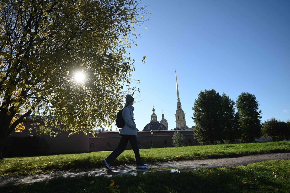 В воскресенье, 19 октября, воздух в Петербурге сможет прогреться еще до плюс 9.