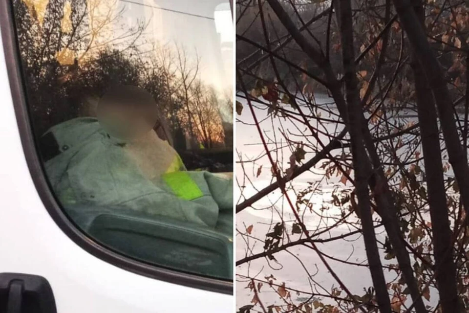 В Новосибирске девочка провалилась под лед. Фото: пресс-служба спасателей МАСС