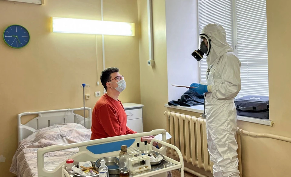 В рязанской больнице отработали действия при поступлении пациента, который может быть болен бубонной чумой. Фото: ОКБ имени Семашко