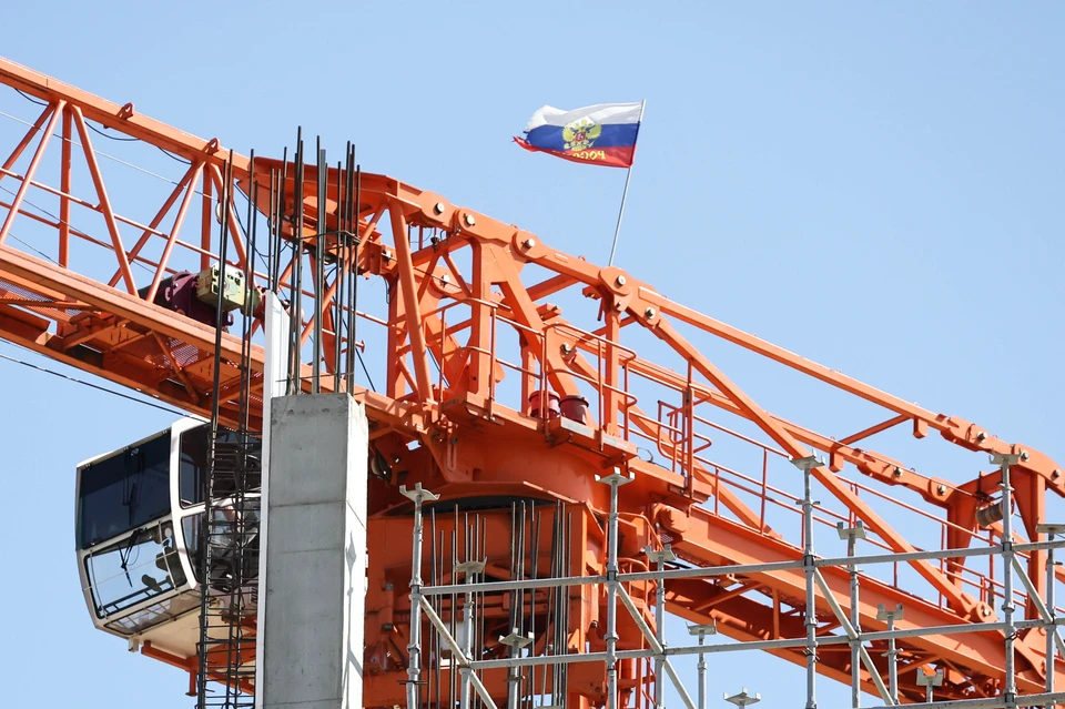 Мелитополь. Строительная площадка детского многопрофильного медицинского центра. Фото: Александр Полегенько/ТАСС