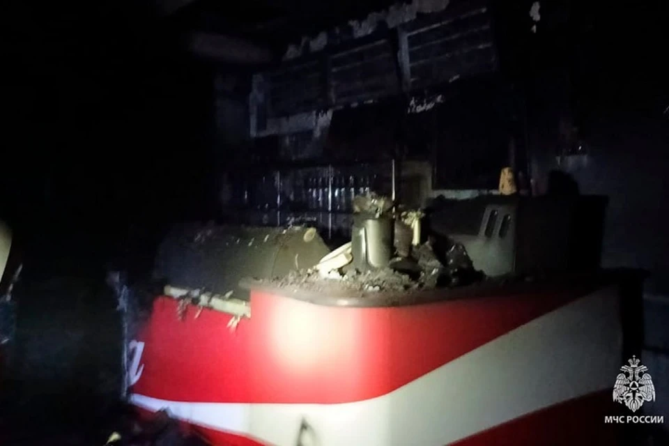 Кинотеатр загорелся в Хабаровском крае ночью Фото: МЧС Хабаровского края