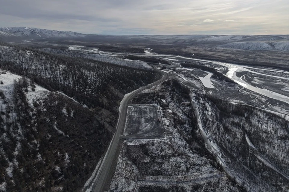 Хуснуллин дал старт движению на самом страшном участке дороги «Колыма» в Якутии. Фото: Росавтодор