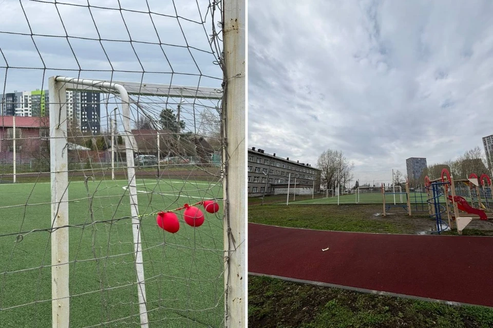 Халатность директора школы привела к травмам детей на футбольном поле. Фото: СУ СК по Новосибирской области